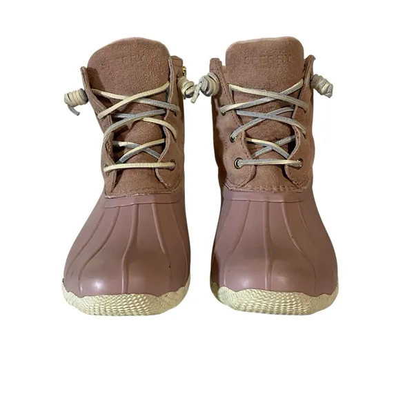Sperry Top‎ Sider Women's 8 Saltwater Rubber Duck Boots Pink/Blush Garden Shoes - Image 3
