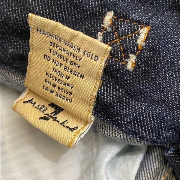 7 for all mankind boot cut denim jeans size 25 - Image 7
