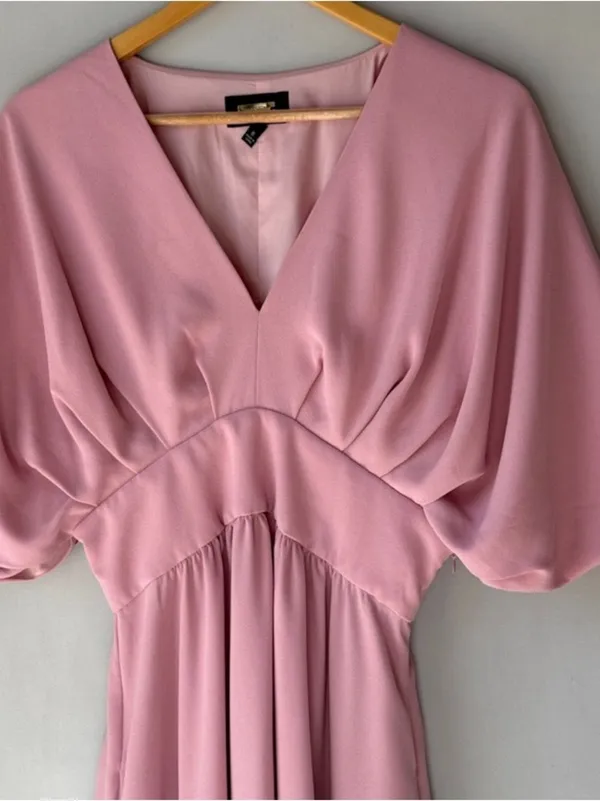 ALEXIA ADMOR August Draped Midi Dress Soft Girl Feminine - Image 4