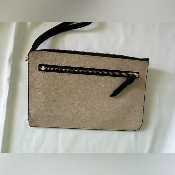 Kate Spade Elegant Black and Cream Clutch - Image 2