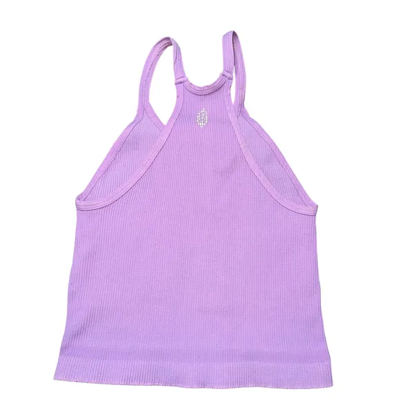 FP Movement Happiness Runs Tank Women XS/S Purple Ribbed Activewear Crop‎ Top - Image 3