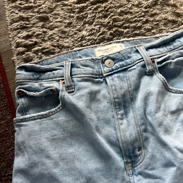 Abercrombie &‎ Fitch the ankle striaght ultra high rise jeans size 6 - Image 7