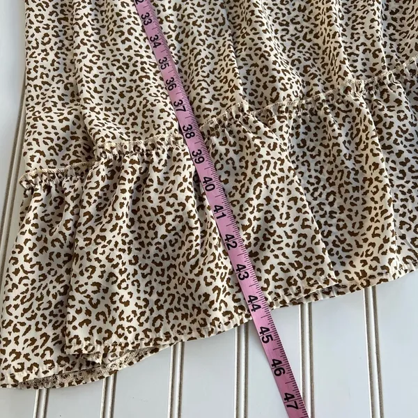 Shein‎ Dress Large Leopard Print Ruffle Tiered Midi Tie Strap Boho - Image 11