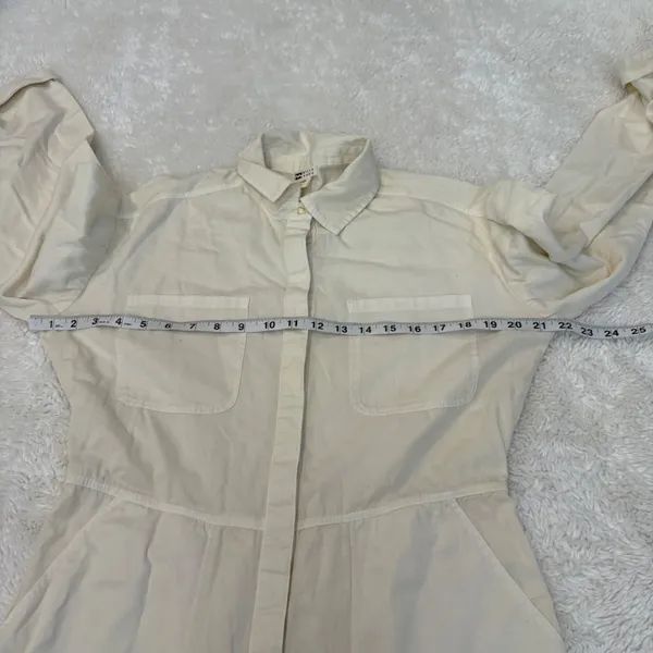 Billabong Womens Keepin It Real Utility Jumpsuit White Cottage Chic Utility Sz M - Image 3