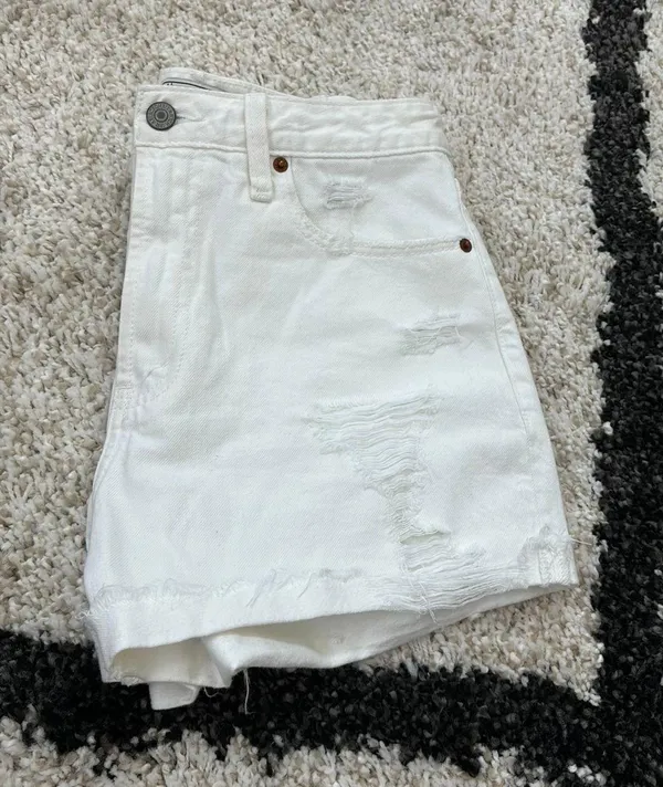 Pure White Jean Shorts - Image 6