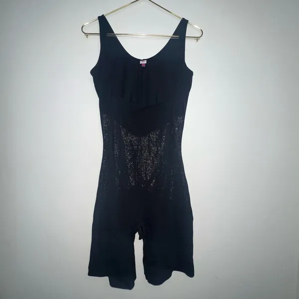 SPANX Star Power black Lady Luxe Open-Bust Mid-Thigh Bodysuit XL‎ - Image 2
