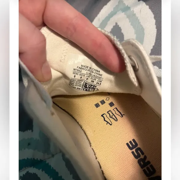 Converse Women's White Canvas Sneakers - Image 4