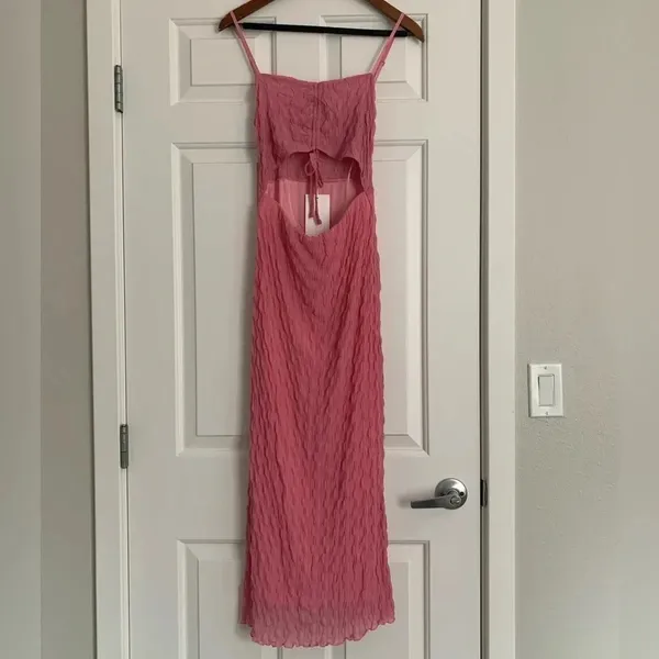 Emory Park‎ Kennedy Cut Out Midi Dress - Size M - Pink - NWT - Image 5