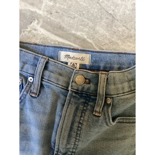 Madewell The Perfect Vintage Jean Light Wash Distressed Raw Hem 23P MC494 - Image 5