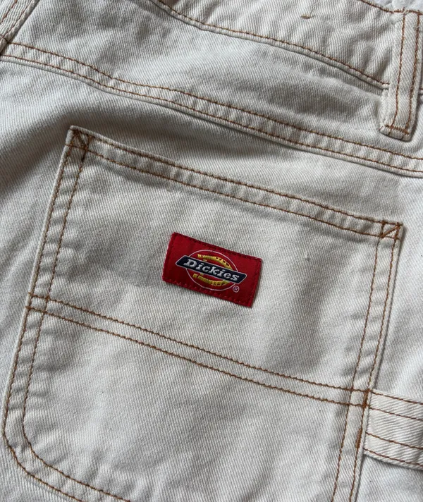 Dickies White Denim Cargo Shorts - Image 4