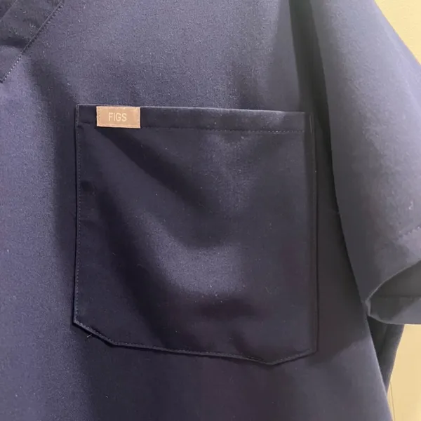Figs Women's Catarina One Pocket Scrub Top Navy Blue V-Neck Medical Shirt Sz XXL - Image 5
