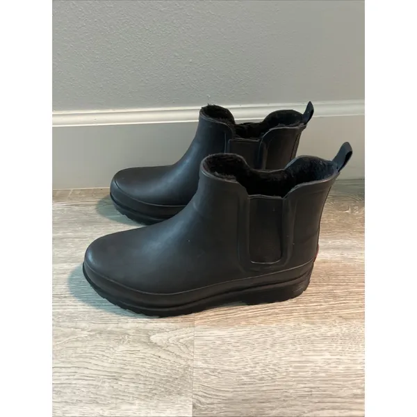Chooka Everyday Neoprene Ankle Rain Boot Black - Image 4