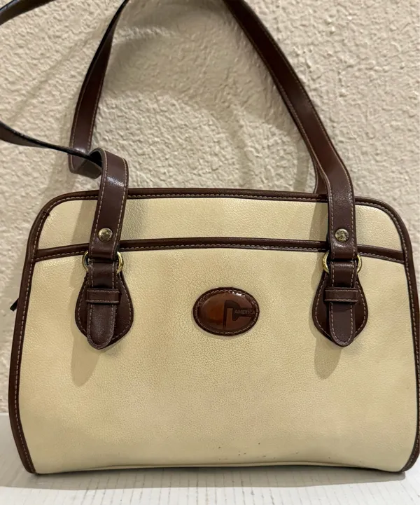 Vintage Rampage Beige Brown Shoulder Bag Classic 90s Y2K Structured Purse - Image 13