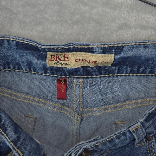 BKE Jeans Womens 34x20 Blue Culture Boot Cut Off Crop Raw Hem DIY Ankle Cropped‎ - Image 12