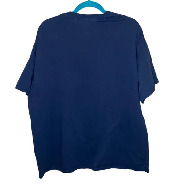 Oklahoma‎ Tribal Buffalo Graphic Tee Navy Blue Unisex XL - Image 3