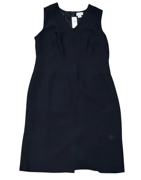 NEW Ann Taylor Loft Black V Neck Sleeveless Sheath Dress Plus size 14 - Image 2
