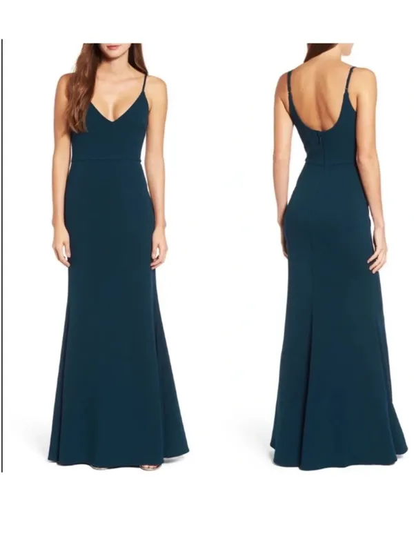 Lulus Infinite Glory Forest Green Maxi Dress Size Small - Image 2