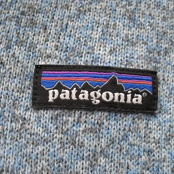 Patagonia Better Sweater 1/4 Zip Pullover Top Light Blue Gray - Image 4