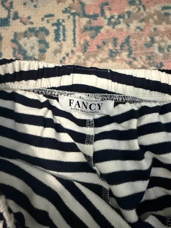 Shop Fancy Navy Striped Boxer Pants - Image 2