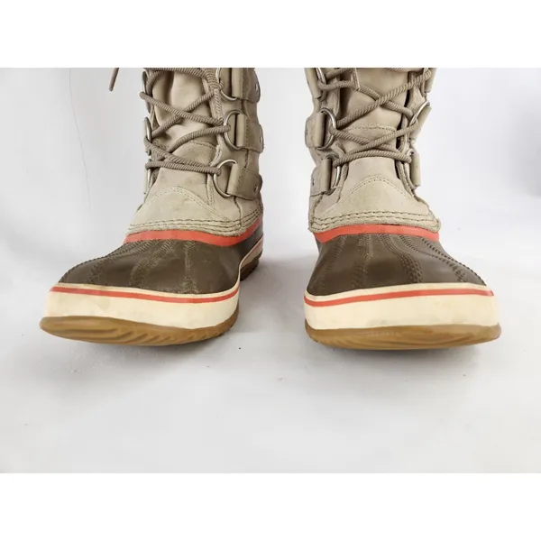 Sorel Joan Of Arctic Leather Boots Women SZ 10 Waterproof Thick Knit Snow Winter - Image 5
