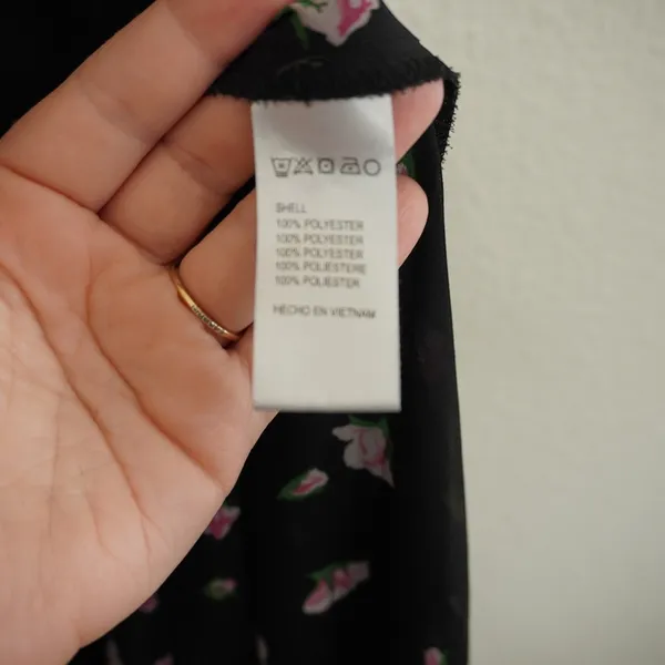 Betsey Johnson‎ Vintage Urban Outfitters Black Rosebud Sheer Floral Maxi Dress - Image 7