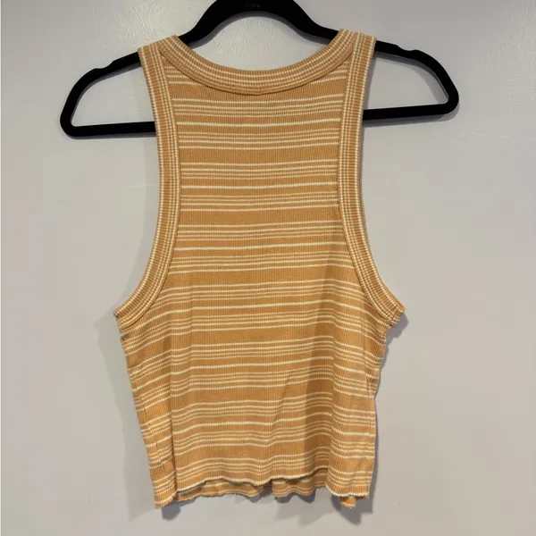 Pink and‎ white stripe aerie racerback tank top - Image 3