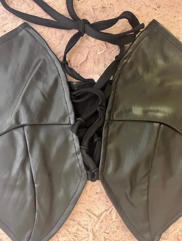 Black Leather Top - Image 4
