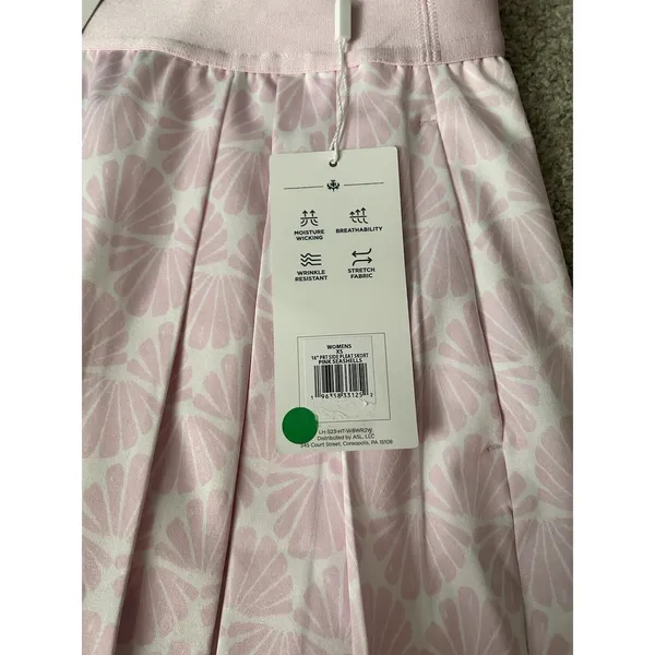 Lady Hagen Womens Pink Seashell Side Pleat Golf Skort‎ XS NWT LH-S23-HT-WBWR2W - Image 3