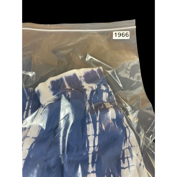 Darah Dahl Women’s Tie Dye Pants Blue White Boho Lounge Casual Lightweight M - Image 15