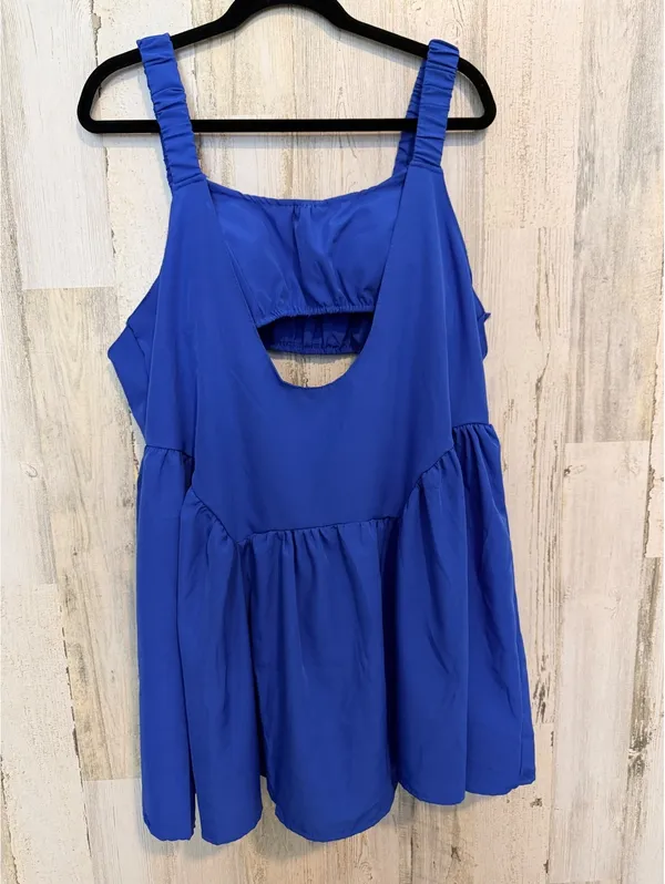 Women Regular Size Medium Blue Sleeveless Cutout Dress No tags - Image 4