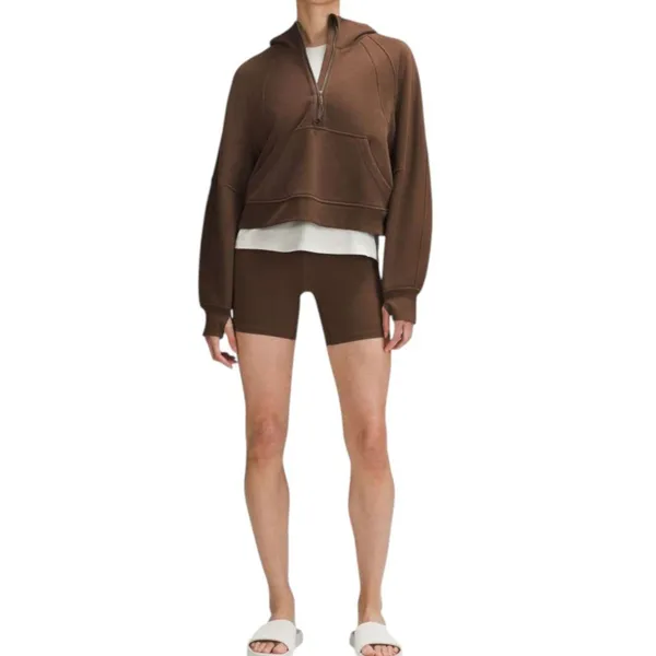Lululemon Scuba Oversized Half-Zip Hoodie Java - Image 3