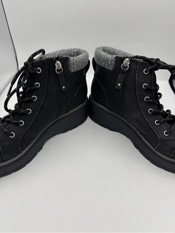 Dr. Scholl’s Nice max alp Black Ankle Lace-Up Platform Boots Womens size 10 fall - Image 4