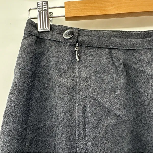 Vintage Gianni Sport Black Made in USA‎ A-Line Mini Skirt Size 12 - Image 4