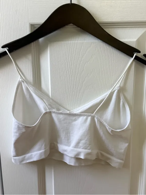 Free People Intimately Sweetheart Seamless Brami Top in White - Image 3
