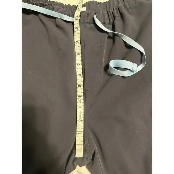 FIGS Technical Collection Drawstring Elastic Waist Scrub Pants Size Large Gray - Image 8