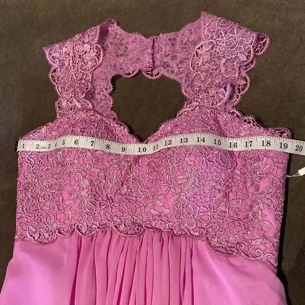 Women’s Lace & Chiffon Dress Empire Waist Corset Back Bridesmaid Size 12 NWT - Image 9
