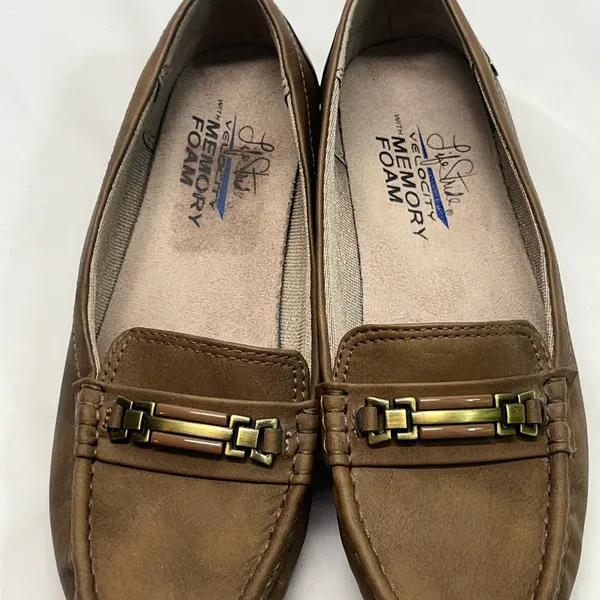 Life‎ Stride Velocity Shoe Women 6 Brown W/Memory Foam Comfy Grandma Cottagecore - Image 2