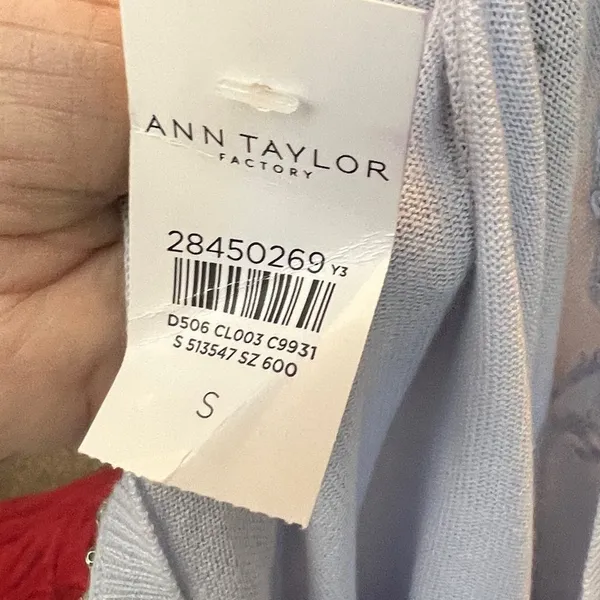 Ann Taylor Factory Beaded Sweater nwt - Image 8