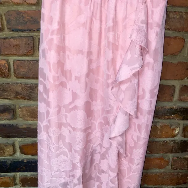 Lulus Near Your Heart Pink Burnout Floral High-Low Dress Women's Size Medium - Image 4