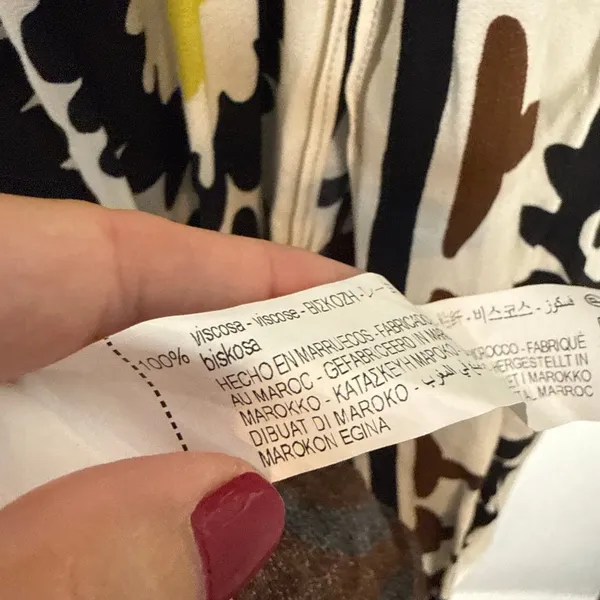 Zara White Floral Print Boho Blogger Favorite Resortwear Wrap Maxi Dress XS - Image 11