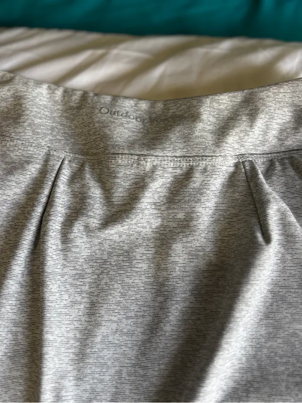 Outdoor Voices Heather Gray Textured Compression Wrap Athletic Skort Size S - Image 4