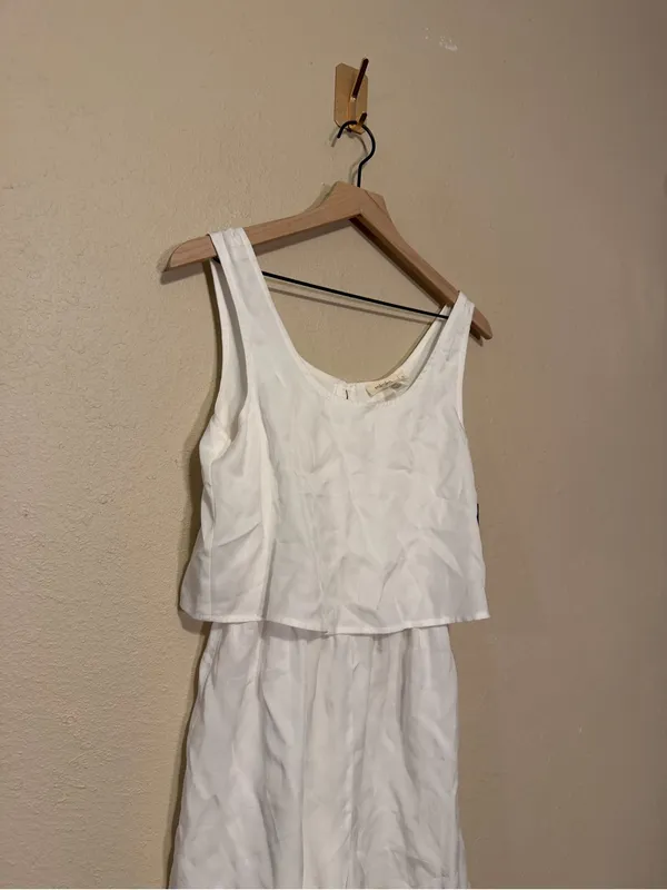 Rokoko White Sleeveless Short Romper Size Small NWT - Image 4