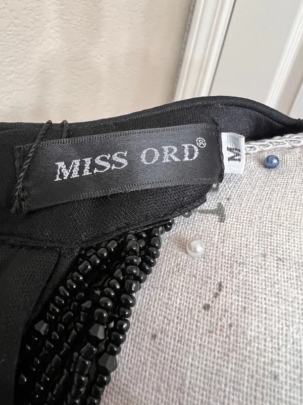 Mis Ord black prom sequin dress size M - Image 7