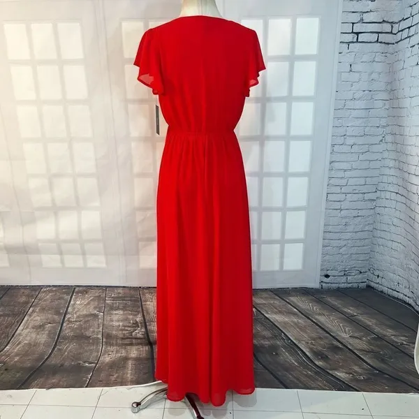 Lulu’s nwt Lost in the Moment Red Maxi Dress size small - Image 9