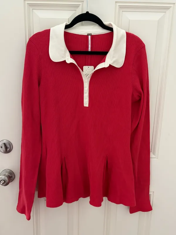 Free People Gracie Long Sleeve Top XL NWT - Image 2