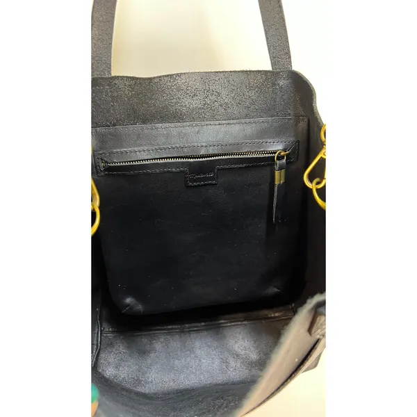Madewell Transport Tote Black Leather Bag - Image 3