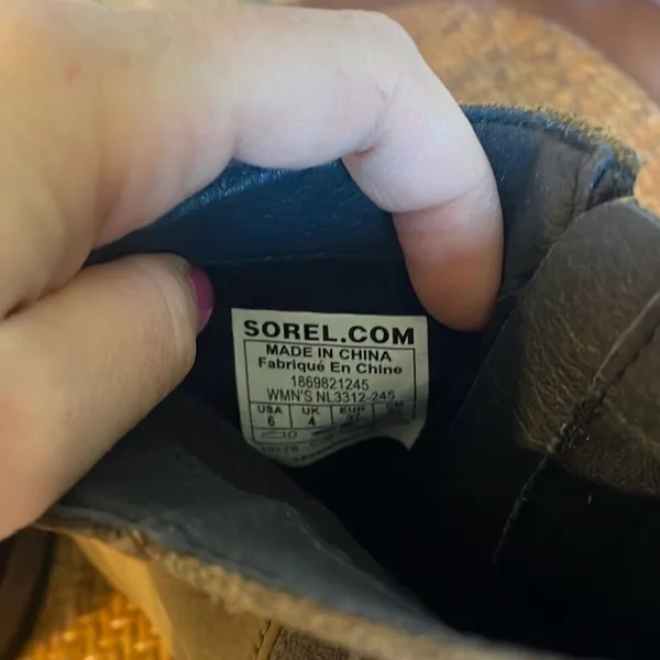 Sorel brown leather Chelsea boots size 6 - Image 10