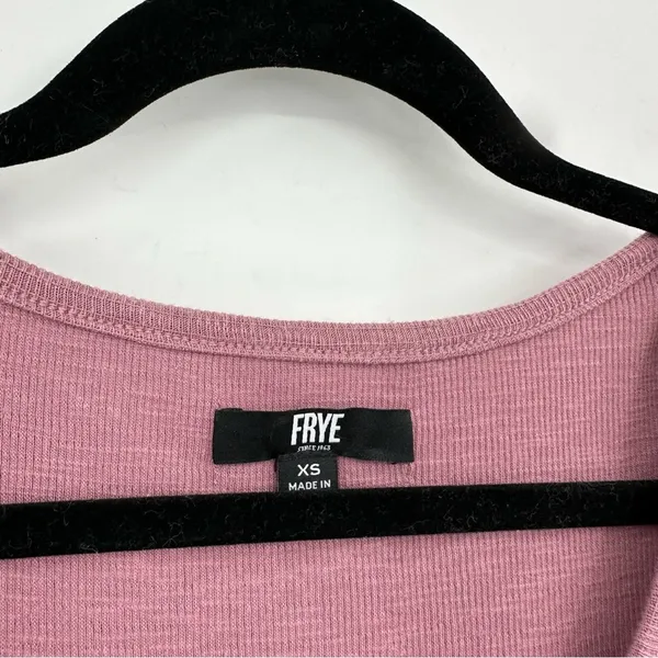 FRYE | Easy Button Down Midi Dress In Dusty Mauve Size Extra Small - Image 5
