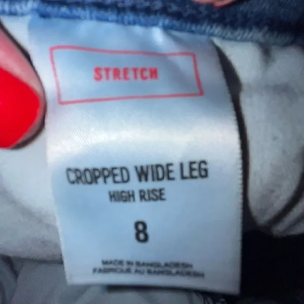 Express stretch‎ cropped wide leg high-rise jeans 8 - Image 6