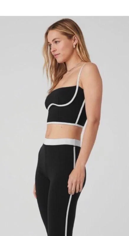 Airbrush Streamlined Bra Tank Black/White XS - Image 4